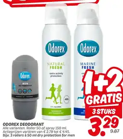 Dekamarkt Odorex Deodorant aanbieding