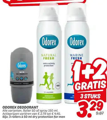 Dekamarkt Odorex Deodorant aanbieding