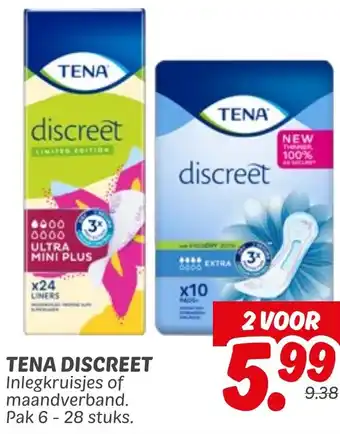 Dekamarkt Tena Discreet aanbieding