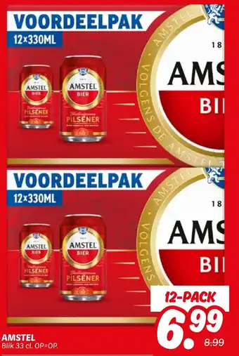 Dekamarkt Amstel Bier aanbieding