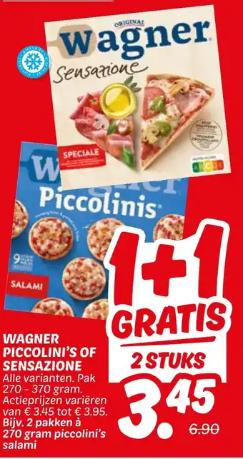 Dekamarkt Wagner Piccolini's of Sensazione aanbieding
