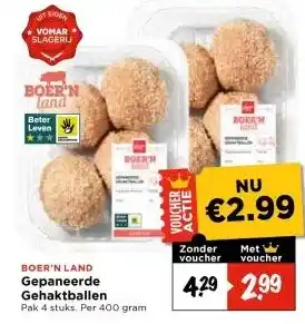 Vomar Voordeelmarkt Gepaneerde Gehaktballen aanbieding