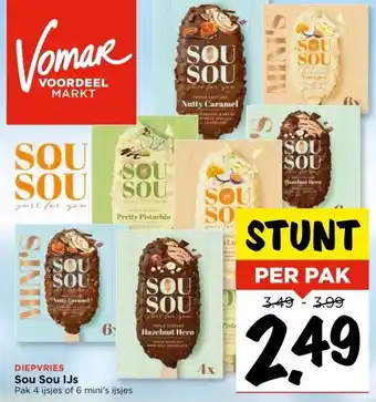 Vomar Voordeelmarkt Sou Sou IJs aanbieding