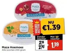 Vomar Voordeelmarkt Maza Hoemoes aanbieding