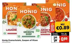 Vomar Voordeelmarkt Honig Ovenschotels, Soepen of Mixen aanbieding