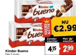 Vomar Voordeelmarkt Kinder Bueno aanbieding