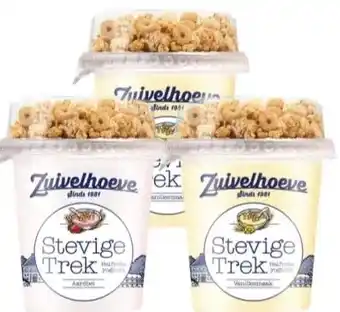 Budget Food Zuivelhoeve Yoghurt Vanille- of Aardbei met Muesli aanbieding