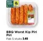 Vomar Voordeelmarkt BBQ Worst Kip Piri Piri aanbieding