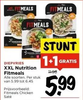 Vomar Voordeelmarkt XXL Nutrition Fitmeals aanbieding