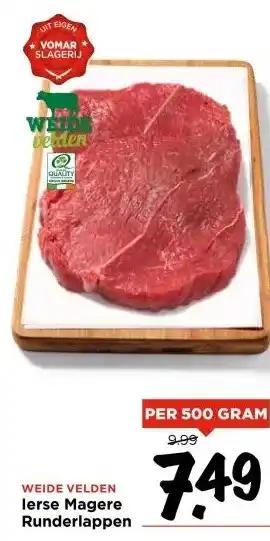 Vomar Voordeelmarkt lerse Magere Runderlappen aanbieding