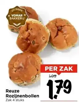 Vomar Voordeelmarkt Reuze Rozijnenbollen aanbieding