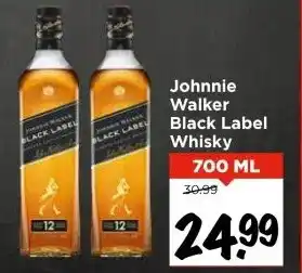 Vomar Voordeelmarkt Johnnie Walker Black Label Whisky aanbieding