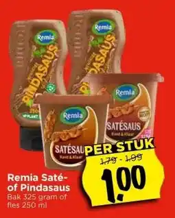 Vomar Voordeelmarkt Remia Saté- of Pindasaus aanbieding