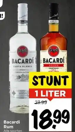 Vomar Voordeelmarkt Bacardi Rum aanbieding
