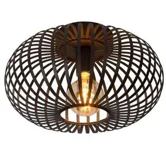 Praxis Lucide Plafondlamp Manuela - Zwart - 40cm - E27 aanbieding