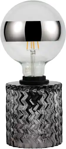 Amazon Pauleen 48083 Crystal Smoke tafellamp max 20W E27 retrolamp vintage rookglas tafellamp 230V glas aanbieding