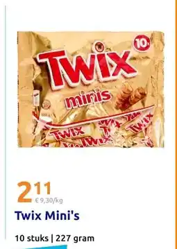 Action Twix Mini's aanbieding