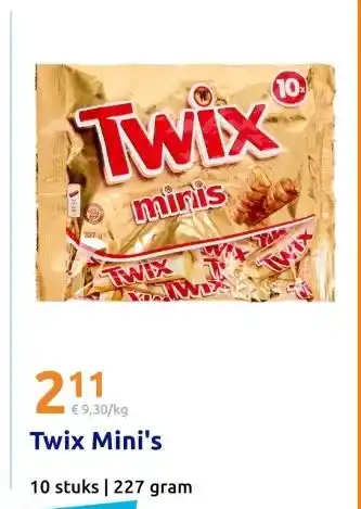 Action Twix Mini's aanbieding
