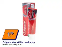 Action Colgate Max White tandpasta aanbieding