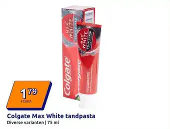 Action Colgate Max White tandpasta aanbieding