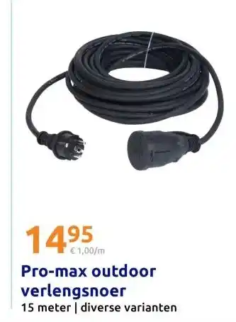 Action Pro-max outdoor verlengsnoer aanbieding