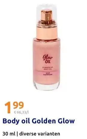 Action Body oil Golden Glow aanbieding