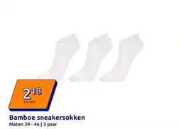 Action Bamboe sneakersokken aanbieding