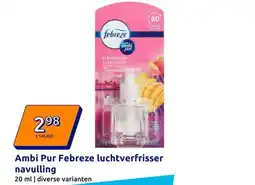 Action Ambi Pur Febreze luchtverfrisser navulling aanbieding