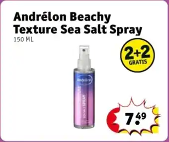 Kruidvat Andrélon Beachy Texture Sea Salt Spray aanbieding