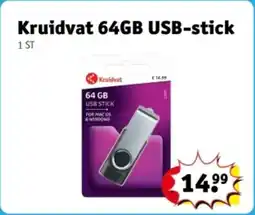 Kruidvat Kruidvat 64GB USB-stick aanbieding