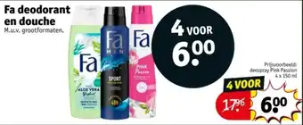 Kruidvat Fa deodorant en douche aanbieding