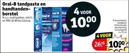 Kruidvat Oral B tandpasta en handtandenborstel aanbieding