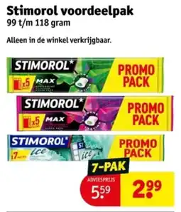 Kruidvat Stimorol voordeelpak aanbieding