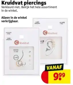 Kruidvat Kruidvat piercings aanbieding