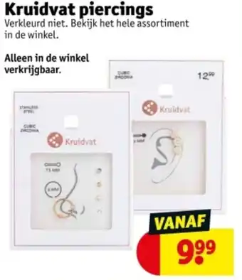 Kruidvat Kruidvat piercings aanbieding