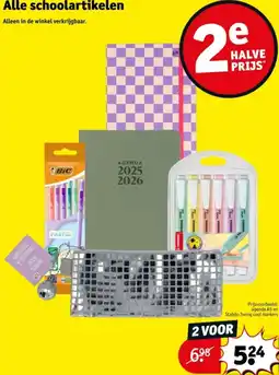 Kruidvat Alle schoolartikelen aanbieding