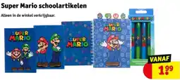 Kruidvat Super Mario schoolartikelen aanbieding