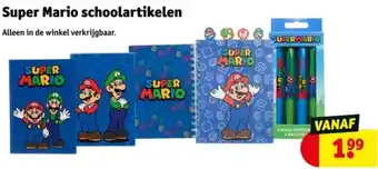 Kruidvat Super Mario schoolartikelen aanbieding