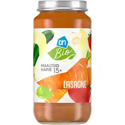 Albert Heijn AH Biologisch Maaltijdhapje lasagne 15+ aanbieding