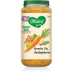 Albert Heijn Olvarit Groente kip aardappelpuree 15m+ aanbieding