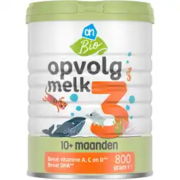 Albert Heijn AH Biologisch Opvolgmelk standaard 3 aanbieding
