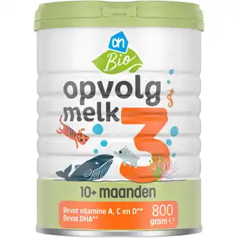 Albert Heijn AH Biologisch Opvolgmelk standaard 3 aanbieding