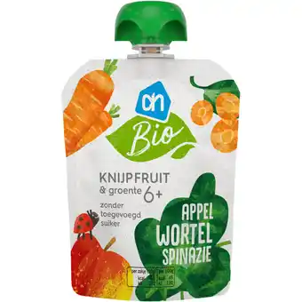 Albert Heijn AH Biologisch Knijpfruit appel wortel spinazie 6m+ aanbieding
