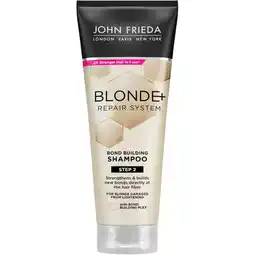 Albert Heijn John Frieda Blonde+ repair bond building shampoo aanbieding