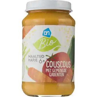Albert Heijn AH Biologisch Couscous met gemengde groente 6m+ aanbieding