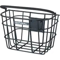 ANWB Basil fietsmand Bremen KF 22L mat zwart Zwart aanbieding