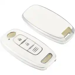 ANWB Dutch Shield Sleutelhoesje Nissan wit D2 Zilver Wit aanbieding