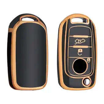 ANWB Dutch Shield Sleutelhoesje Fiat goud B3 Zwart-Goud aanbieding