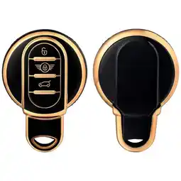 ANWB Dutch Shield Sleutelhoesje Mini goud C3 Zwart-Goud aanbieding