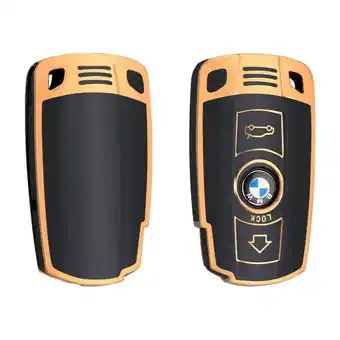 ANWB Dutch Shield Sleutelhoesje BMW goud E4 Zwart-Goud aanbieding